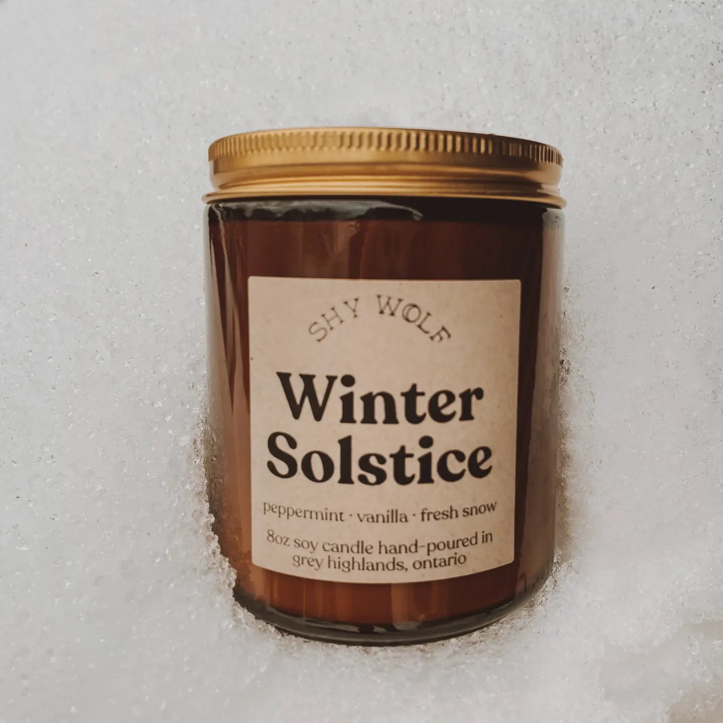 Winter Solstice - Shy Wolf Candle