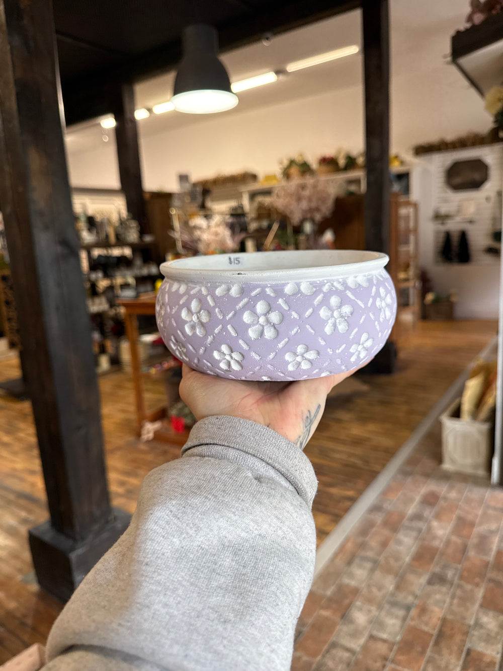 Purple planter