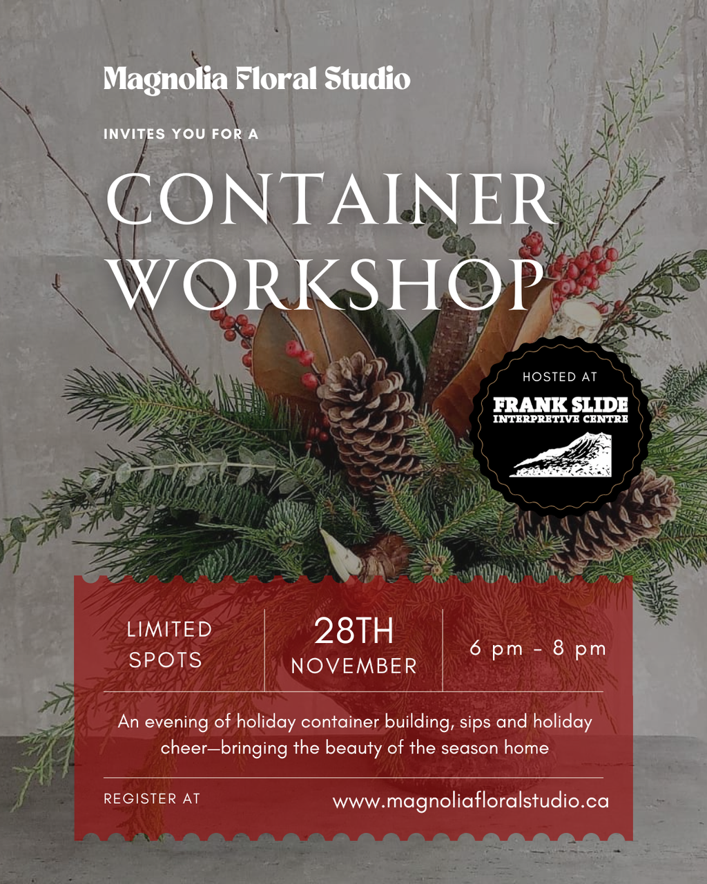 Container Workshop- Frank Slide Interpretative Centre