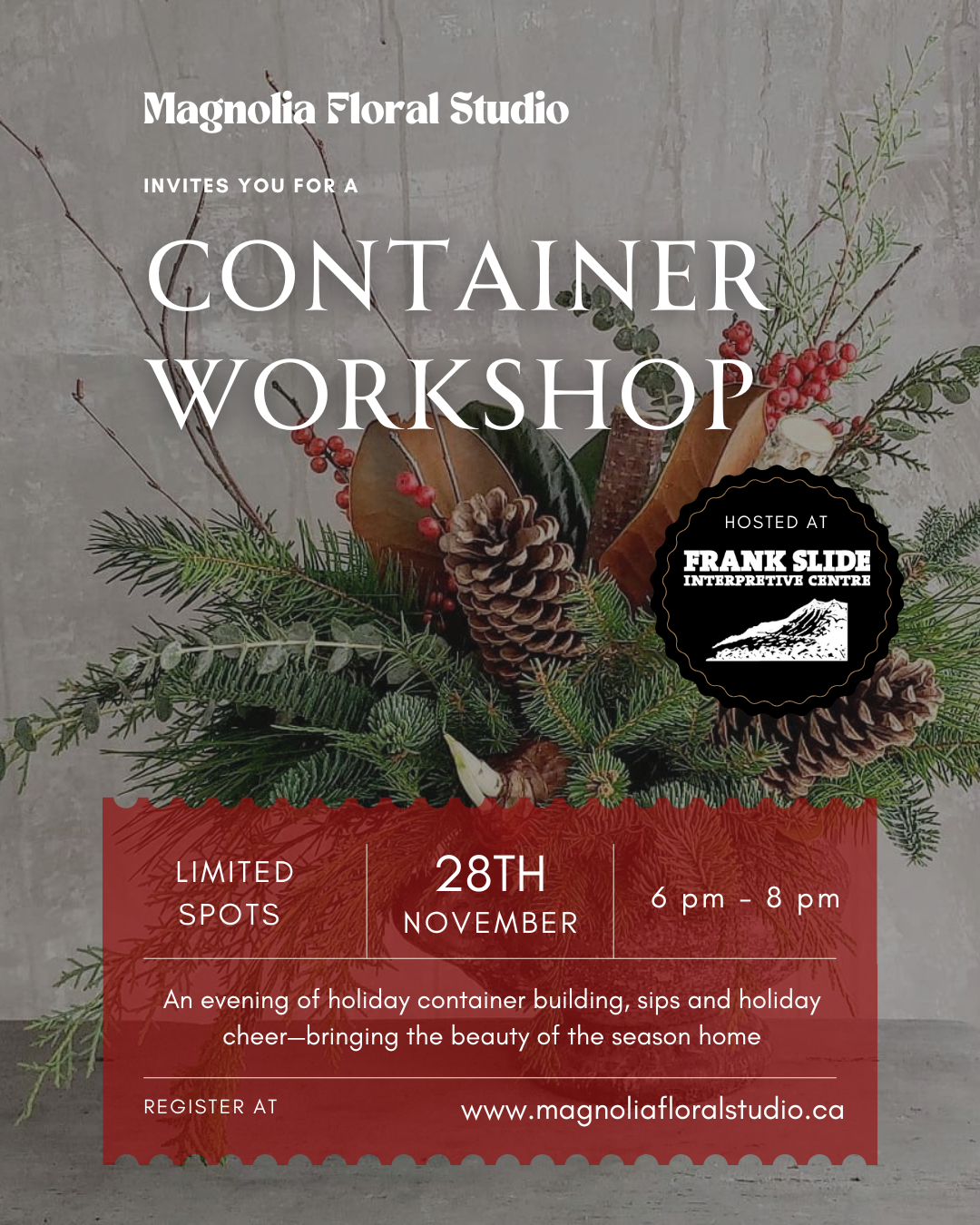 Container Workshop- Frank Slide Interpretative Centre