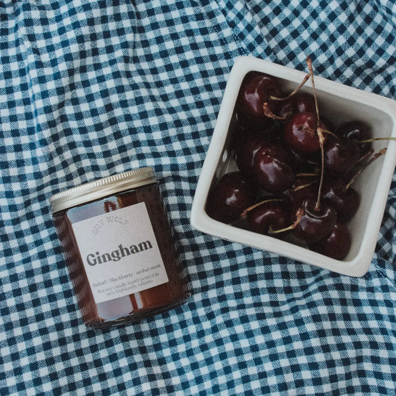 Gingham - Shy Wolf Candle