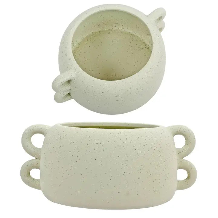 Ceramic Planter with Loop Edges